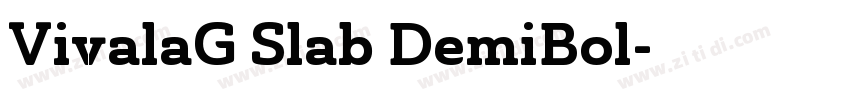 VivalaG Slab DemiBol字体转换